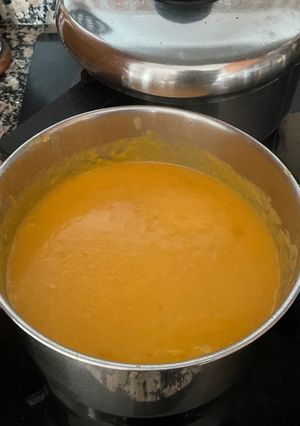 Una foto de Puré de calabaza