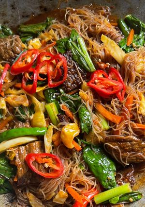 Gambar Mee Hoon Goreng Daging