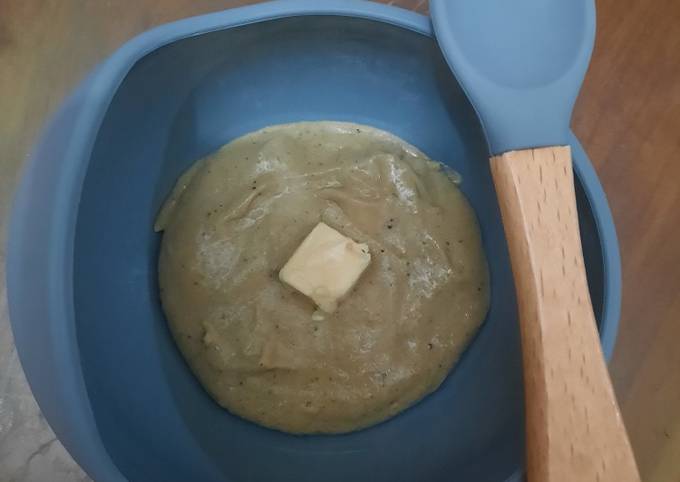 Cara Gampang Menyiapkan MPASI 6m - Bubur Hati Ayam Brokoli, Lezat