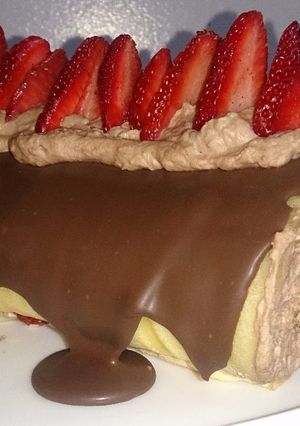 Una foto de Arrollado de crema