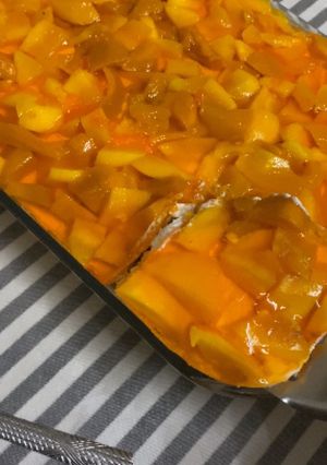 صورة لوصفة كنافة بالمانجو 😋😋 لذيذة