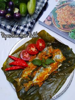 Foto resep Pepes ikan asin peda
