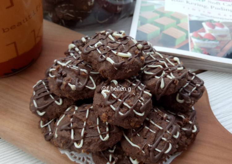 Resep Eggless Choco Cereal Cookies, Bisa Manjain Lidah