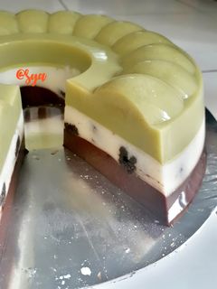 Foto resep Pudding Matcha Oreo Chocolate