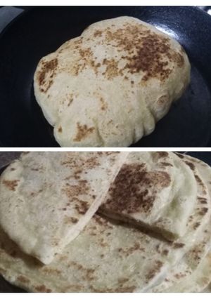 صورة لوصفة عيش الطاسه السريع جدا وطعم رائع 👍