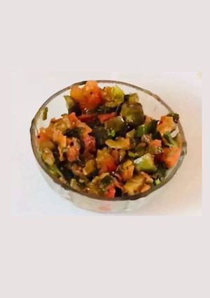 લીલી ડુંગળી & રીંગણનું શાક(Lili dungli-ringan nu shak recipe in Gujarati) રેસીપી મુખ્ય ફોટો