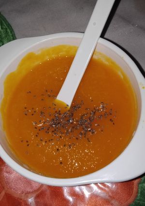 Foto resep MPASI Kabocha + Buah Pir + Cia Seeds