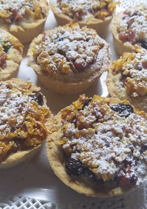 Una foto de Tartitas de Fruta y Crumble