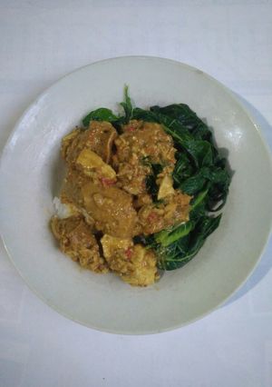 Foto resep Daun pepaya tumpang lethok