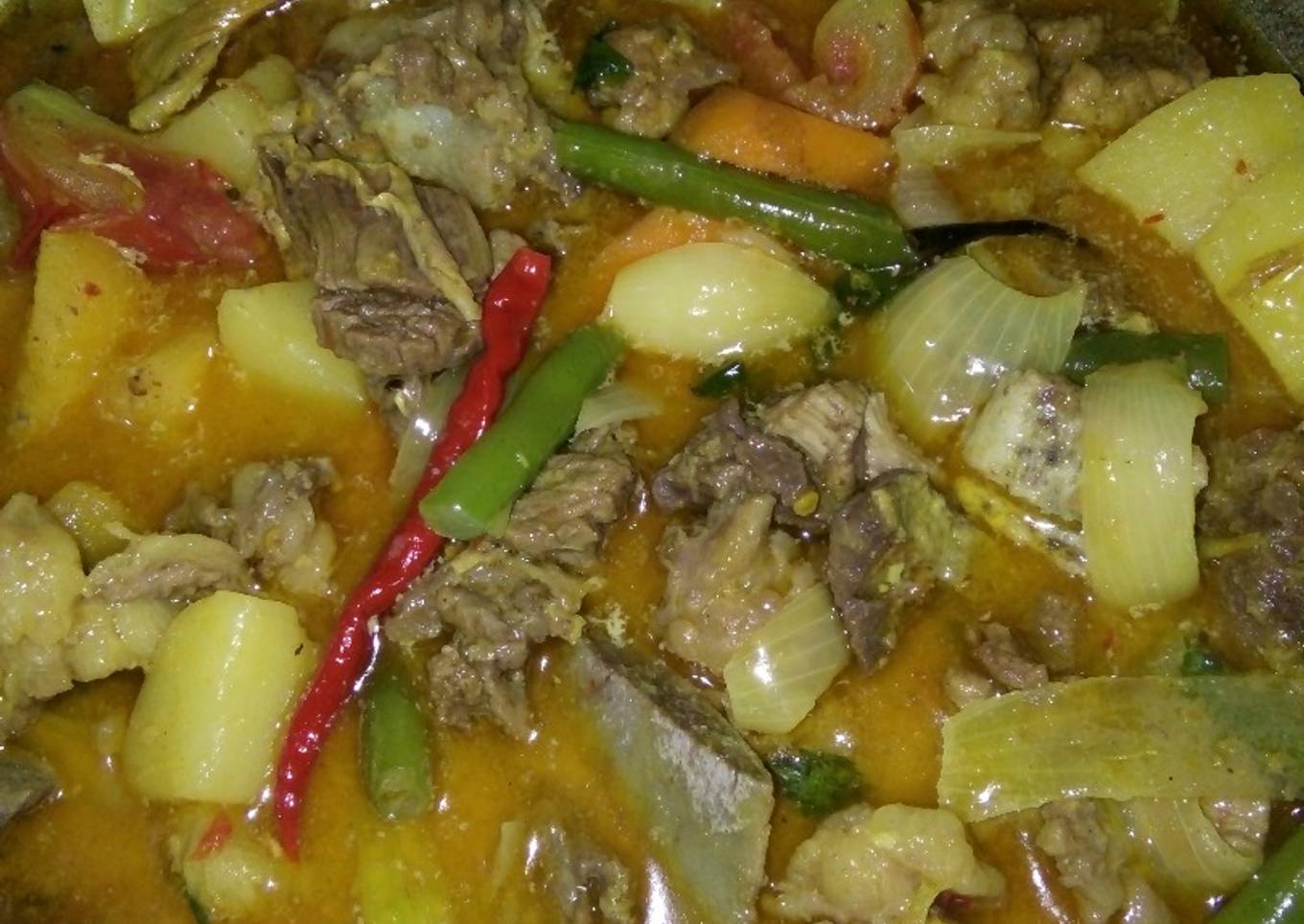 Tongseng kambing nyus nyus