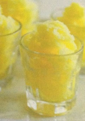 A picture of Orange sorbet.
