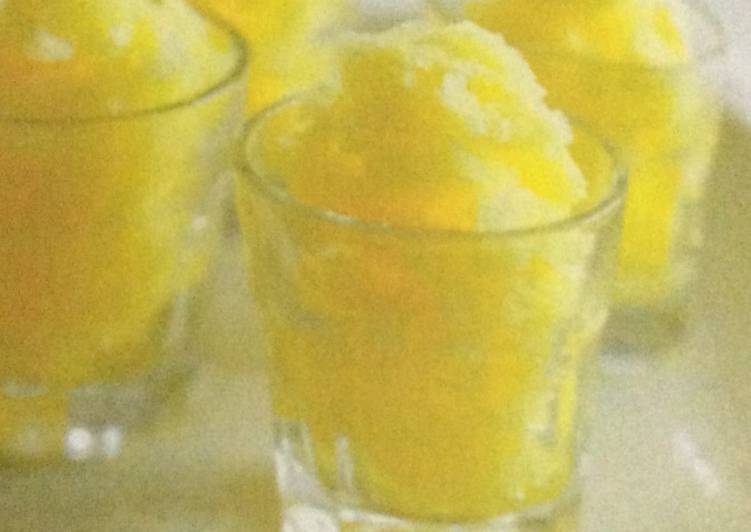 Simple Way to Make Super Quick Homemade Orange sorbet