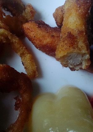 Rántott pulykamell csíkok recept fotója