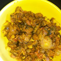 A picture of Karela chatpatti.