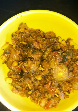 A picture of Karela chatpatti.