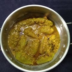 A picture of Stuffed parwal (poor bhora potol).