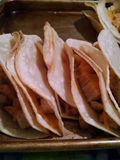 A picture of Vegetarian Chicken Tacos.