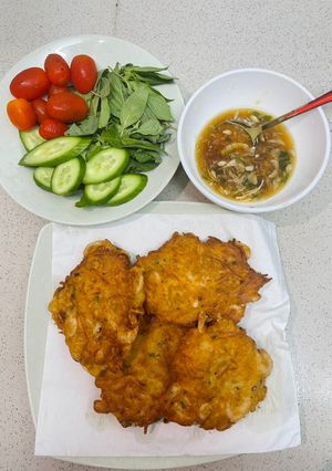 Hình của món Tép chiên bột.
