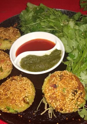 A picture of Suji potato cutlet.
