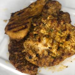 A picture of Pan grilled chicken breast.