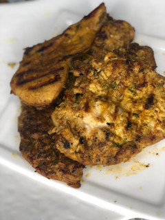 A picture of Pan grilled chicken breast.