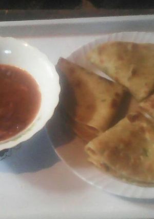 A picture of Dhania Chapati.