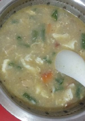 চিকেন সুপ(chicken soup recipe in Bengali) রেসিপির প্রধান ছবি
