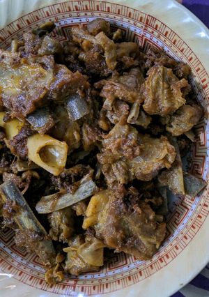 A picture of Bhona hua mutton ghost.