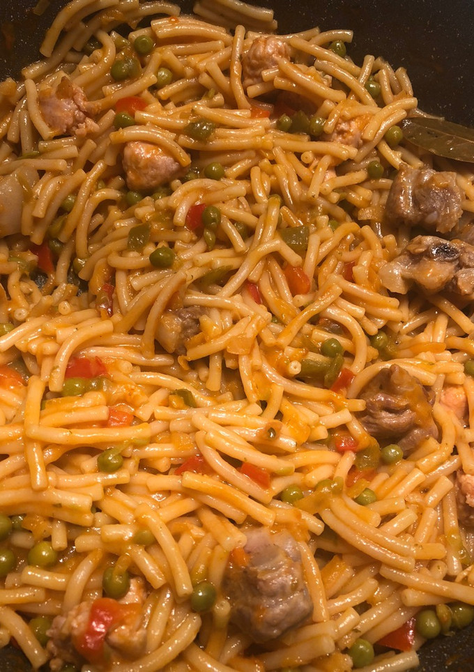 Una foto de Fideos a la cazuela