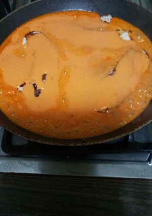 Una foto de Pescado al pimiento morrón