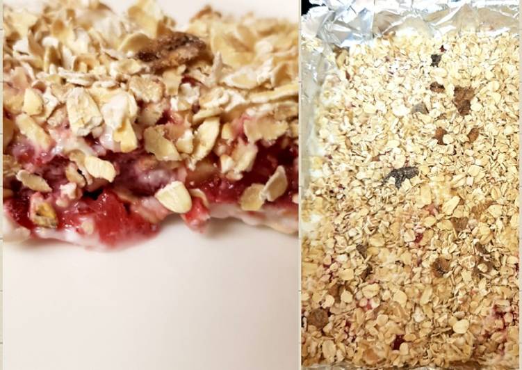My Strawberry no bake cereal bars. �