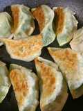 Gyoza style seafood dumplings