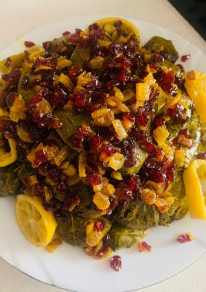 عکسی از دستور دلمه برگ مو