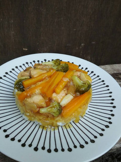 Foto resep Nasi tim ayam