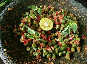 Foto resep Pencok Kacang Panjang (Sambel mentah)