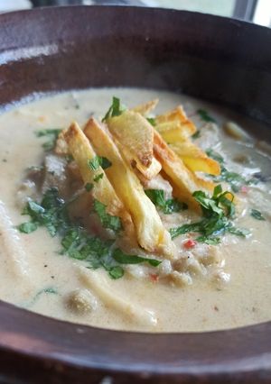 Una foto de Sopa de maní
