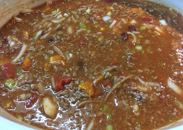 Easiest Way to Prepare Recipe of Unpretentious High Octane Chili!