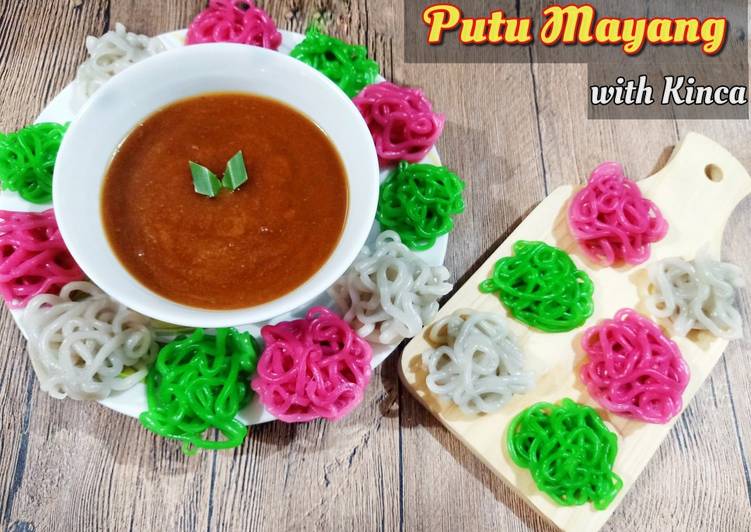 Resep @MANTAP Putu Mayang with Kinca resep kue rumahan yummy app