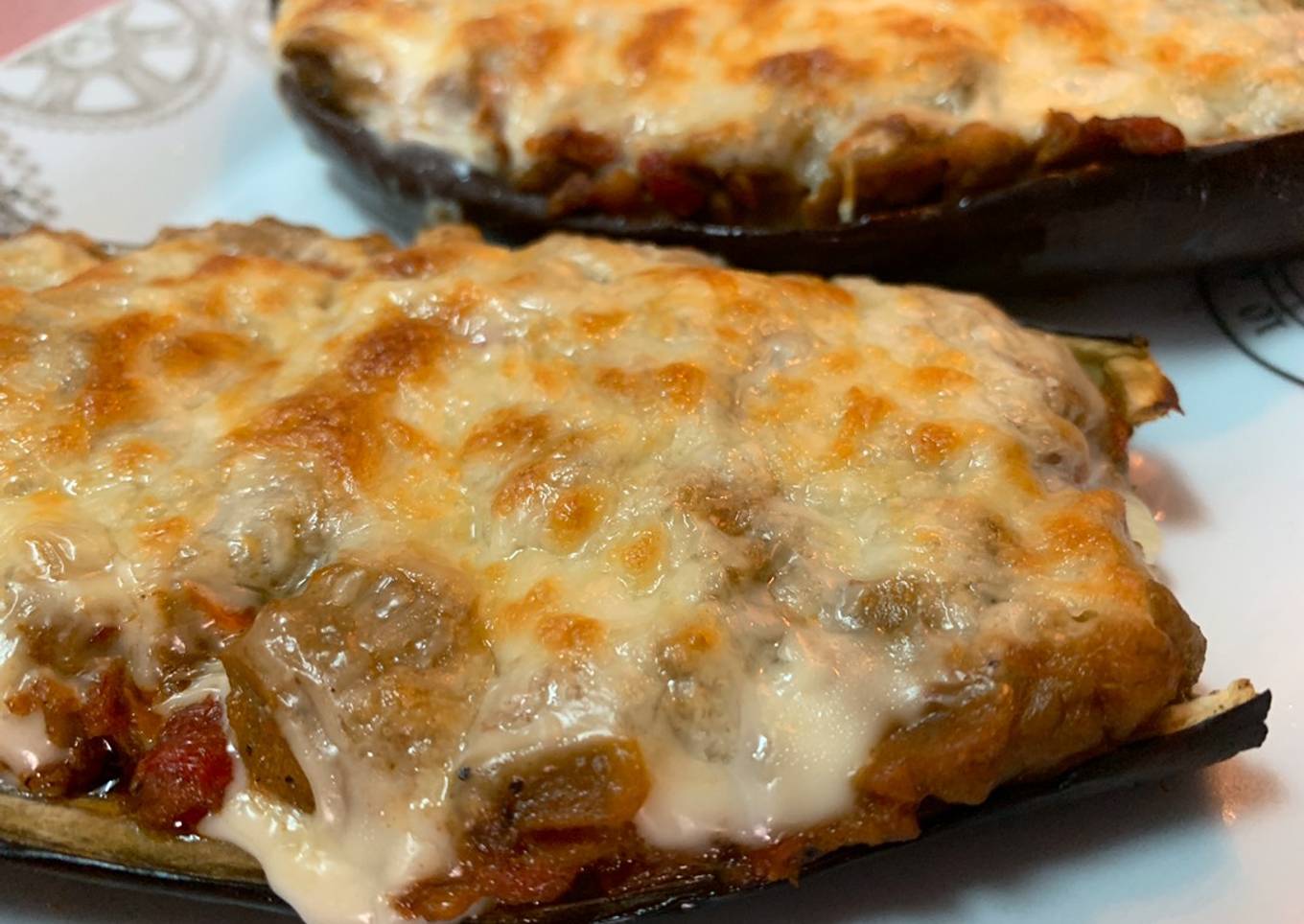 Berenjenas rellenas de atún