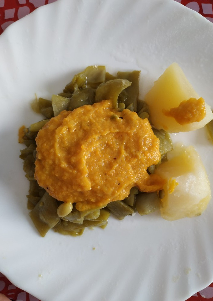 Una foto de Judías verdes en Salsa Española a mi manera