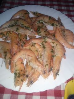 Una foto de Langostinos al horno