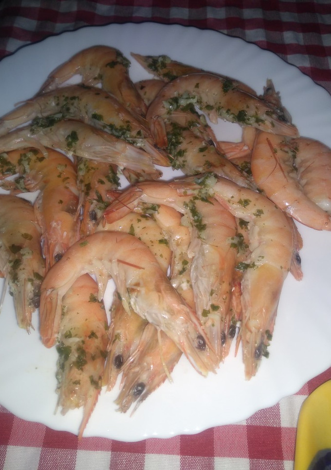 Una foto de Langostinos al horno