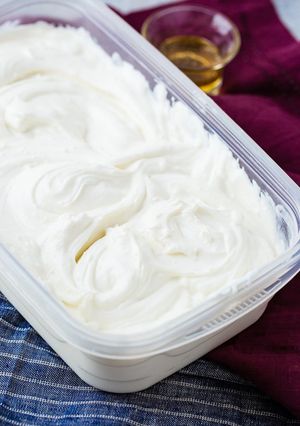 Una foto de Greek yogurt/Yogurt griego fitness low carb protein