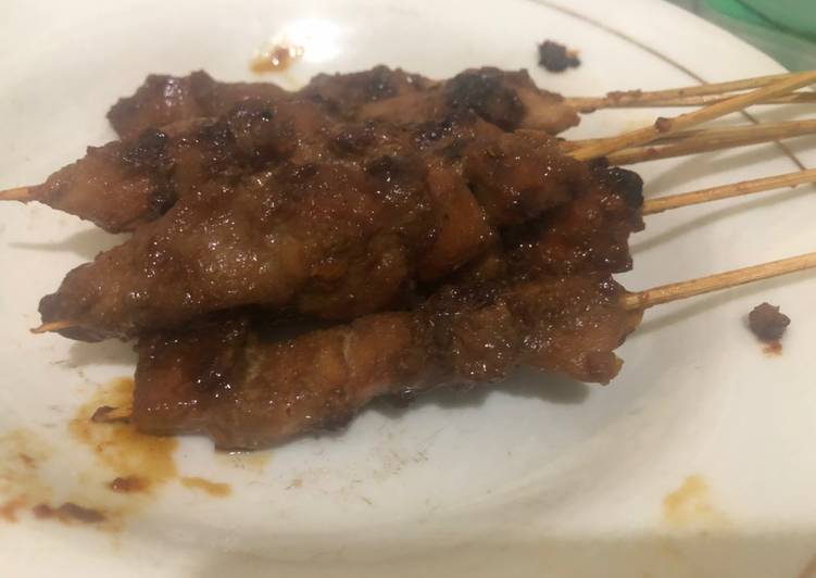 Sate ikan kecap