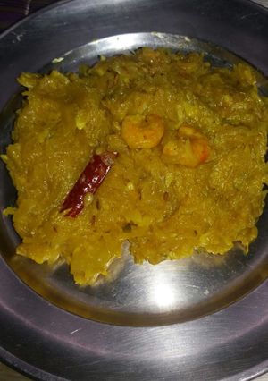 A picture of Raw papaya prawn stir fry.