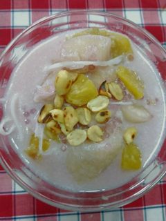 Hình của món Chè chuối thập cẩm.