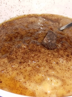 Una foto de Avena con café y cajeta