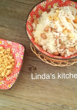 Hình của món Xôi lạc nấu nồi cơm điện thơm ngon, khó cưỡng!.