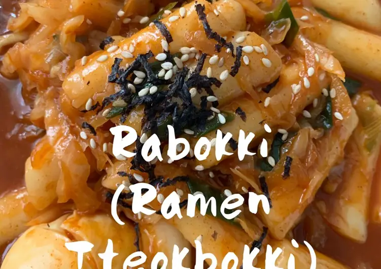 Resep Populer Spicy Rabokki alias Ramen &amp;amp; Tteokbokki Praktis Enak