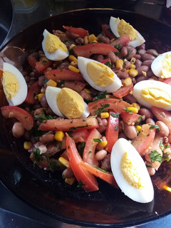 Una foto de Ensalada fácil de porotos